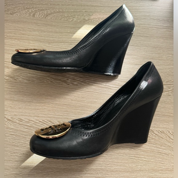 Tory Burch Sophie wedge heels sz 6 - Picture 3 of 6